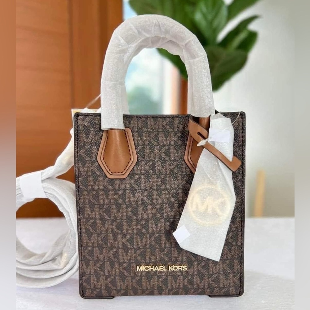Mercer Extra-Small Logo and Leather Crossbody Bag
